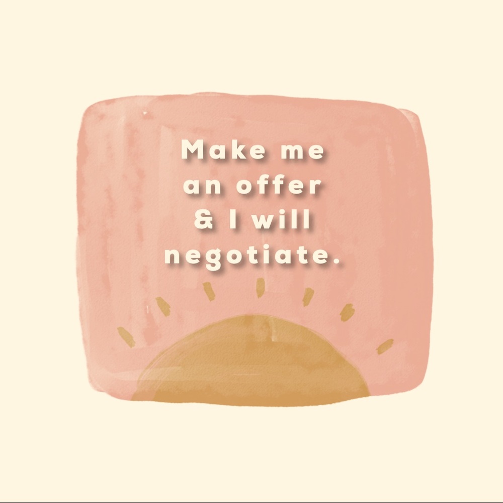 Make an offer on any item!